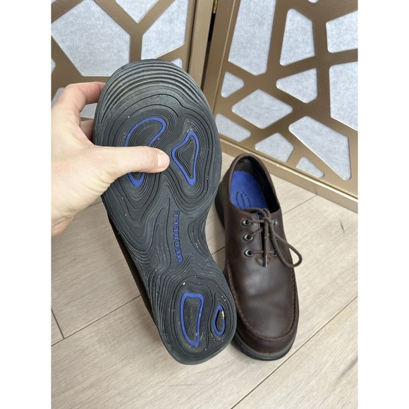 Merrell TOPO Rim Men Casual Oxford Derby Brown Leather Shoes Lace Sz 10.5 40659 main image 5